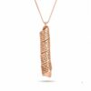Eshet Chayil Necklace Sterling Silver, Woman of Valor Scroll Pendant 38mm, Gold or Rose - handmade in Israel