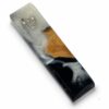 Olive wood mezuzah case, modern Judaica made in Israel