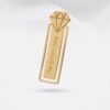 Personalized Bookmark Sterling Silver or Gold Plated, Diamond Shape 66mm, Hebrew and English Engraved - handmade in Israel
