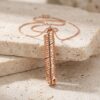 Eshet Chayil Necklace Sterling Silver, Woman of Valor Scroll Pendant 38mm, Gold or Rose - handmade in Israel
