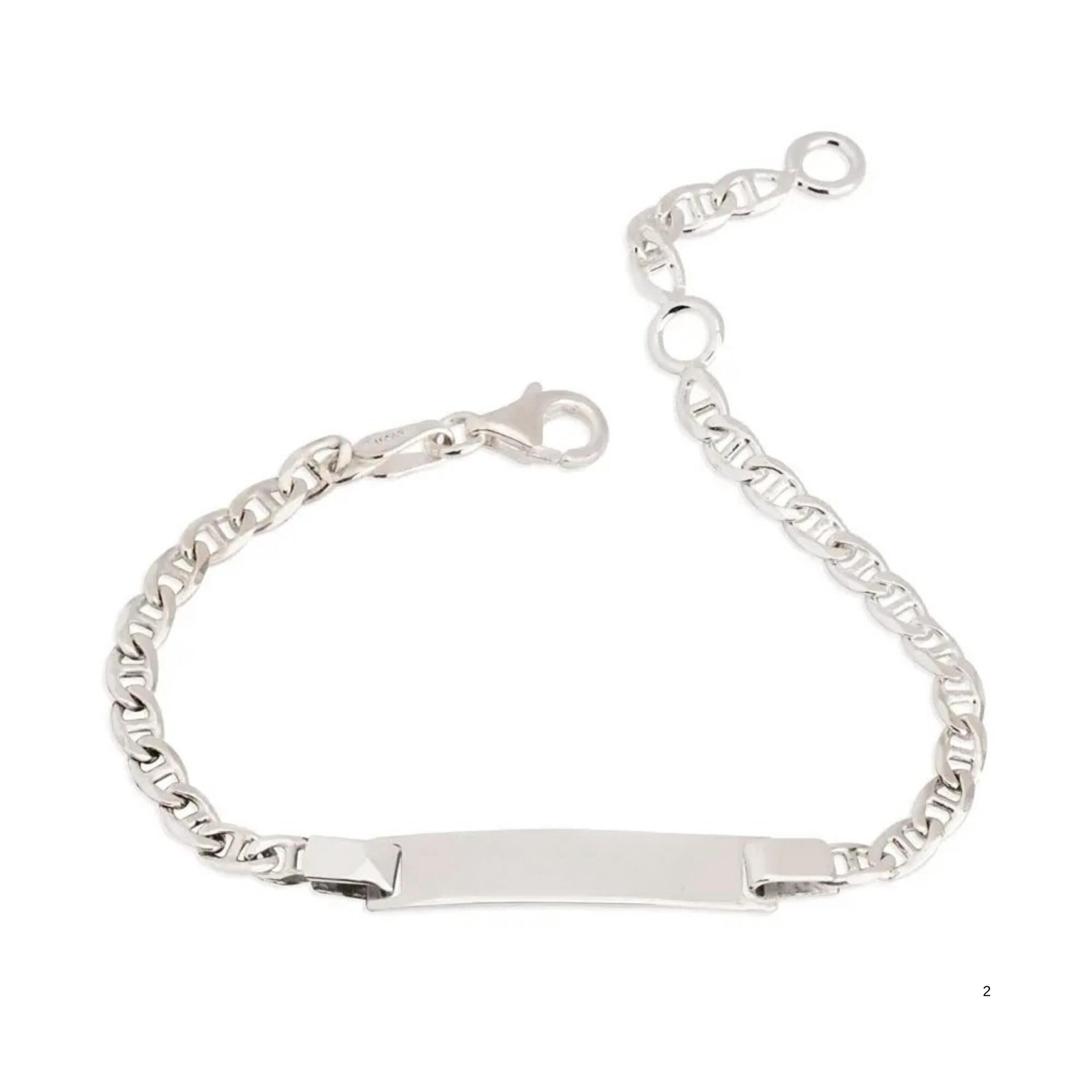 Baby Name Bracelet, Personalized Sterling Silver Kids ID Bracelet Baby Name Bracelet, Personalized Sterling Silver Kids ID Bracelet