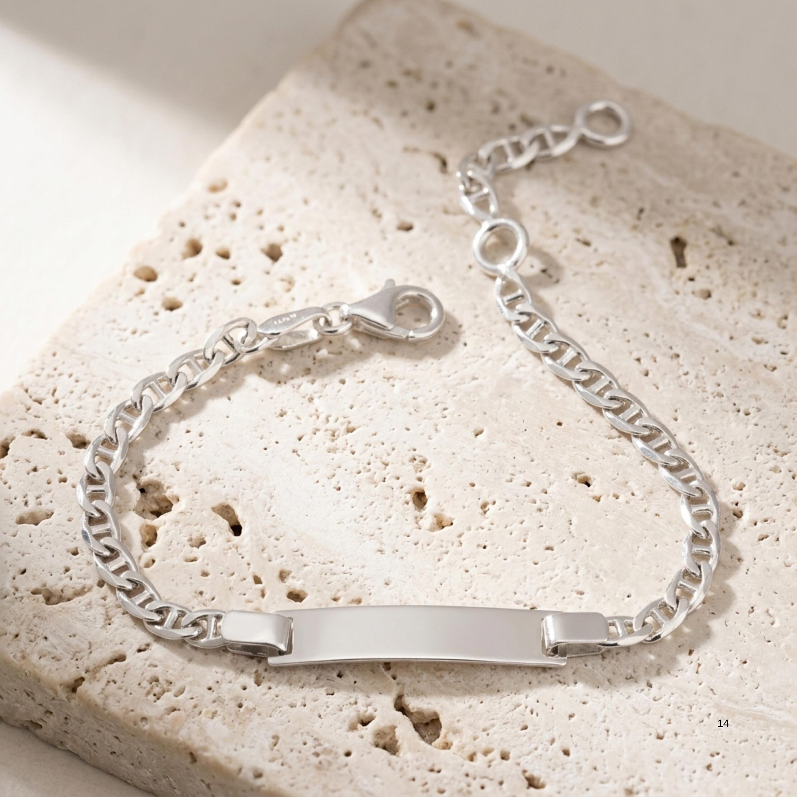 Baby Name Bracelet, Personalized Sterling Silver Kids ID Bracelet Baby Name Bracelet, Personalized Sterling Silver Kids ID Bracelet