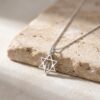 14K Gold Chai Star of David Necklace, Handmade Israeli Jewish Pendant - handmade in Israel