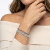 Sterling Silver Personalized Name Birthstone Bracelet, Hebrew or English Engraving - handmade in Israel