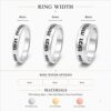 Personalized 925 Sterling Silver Hebrew Engraved Ring, Custom Bible Verse or Name - handmade in Israel