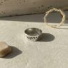 Personalized Hebrew verse ring, handmade in Israel