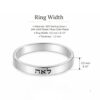 Sterling Silver Hebrew or English Engraved Ring, Personalized Unisex Judaica - handmade in Israel