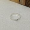 Sterling Silver Hebrew or English Engraved Ring, Personalized Unisex Judaica - handmade in Israel