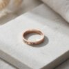 Sterling Silver Hebrew or English Engraved Ring, Personalized Unisex Judaica - handmade in Israel