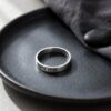 Sterling Silver Hebrew or English Engraved Ring, Personalized Unisex Judaica - handmade in Israel