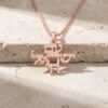Sterling Silver Am Yisrael Chai Necklace, Hammered Hebrew Judaica - handmade in Israel
