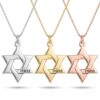 Engraved Star of David pendant, handmade in Israel