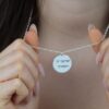 Hebrew Bible Verse Necklace: Personalized Engraving, Sterling Silver, Made in Israel - handmade in Israel