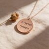 Hebrew Bible Verse Necklace: Personalized Engraving, Sterling Silver, Made in Israel - handmade in Israel