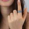 Hebrew name ring, handmade in Israel