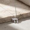 Chai Necklace, Sterling Silver Hammered Pendant, Gold or Rose Plated, Hebrew Life Symbol - handmade in Israel