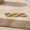 Personalized Hebrew verse ring, handmade in Israel