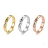 Sterling Silver Hebrew or English Engraved Ring, Personalized Unisex Judaica - handmade in Israel