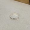 Sterling Silver Hebrew or English Engraved Ring, Personalized Unisex Judaica - handmade in Israel