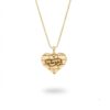Sterling Silver Personalized Hebrew Name Necklace, Kotel Heart Jerusalem Design - handmade in Israel