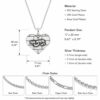 Sterling Silver Personalized Hebrew Name Necklace, Kotel Heart Jerusalem Design - handmade in Israel