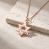 Engraved Star of David pendant, handmade in Israel