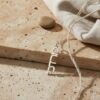 Personalized Hebrew Name Necklace, Sterling Silver or Gold-Plated Pendant, Bat Mitzvah Gift - handmade in Israel