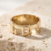 Personalized Hebrew name ring, handmade in Israel