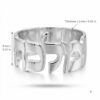 Personalized Hebrew name ring, handmade in Israel