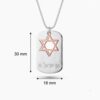 Sterling silver dog tag, handmade in Israel