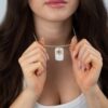 Sterling silver dog tag, handmade in Israel