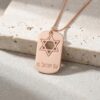 Sterling silver dog tag, handmade in Israel
