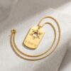 Sterling silver dog tag, handmade in Israel