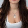 Sterling silver dog tag, handmade in Israel