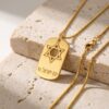 Sterling silver dog tag, handmade in Israel