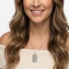 Sterling silver dog tag, handmade in Israel
