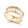 Sterling Silver Hebrew Scripture Ring, Personalized Openwork Judaica - handmade in Israel