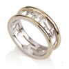 14K Solid Gold Hebrew Ring, Personalized Jewish Wedding Band - handmade in Israel