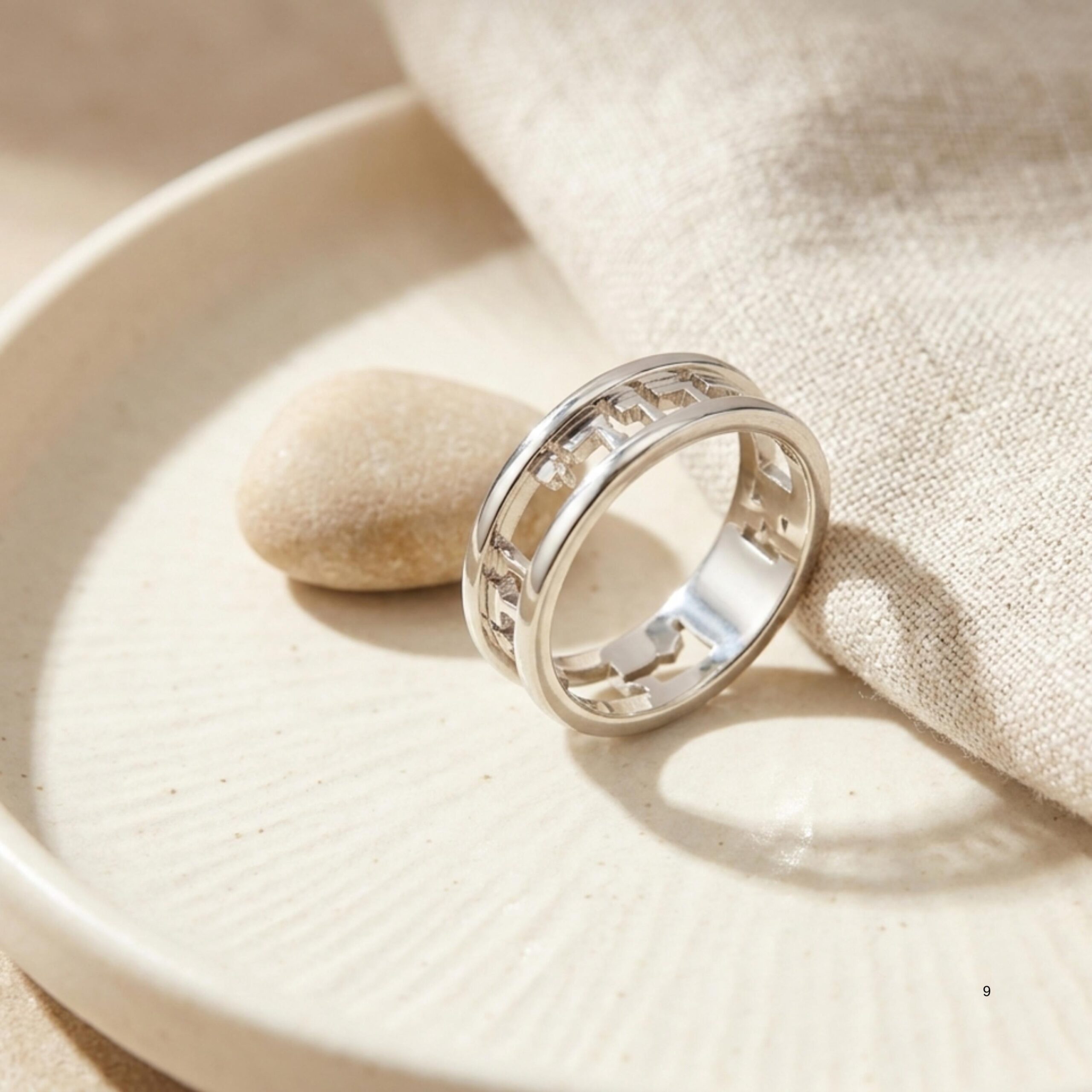 14K Solid Gold Hebrew Ring, Personalized Jewish Wedding Band 14K Solid Gold Hebrew Ring, Personalized Jewish Wedding Band