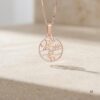 Am Yisrael Chai round pendant necklace, handmade in Israel