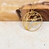 Family Tree Necklace with Engraved Hebrew Names, Sterling Silver Grandmother Pendant - handmade in Israel