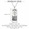 Western Wall Dog Tag Necklace Sterling Silver, Hebrew Verse Engraving, 40mm Pendant - handmade in Israel