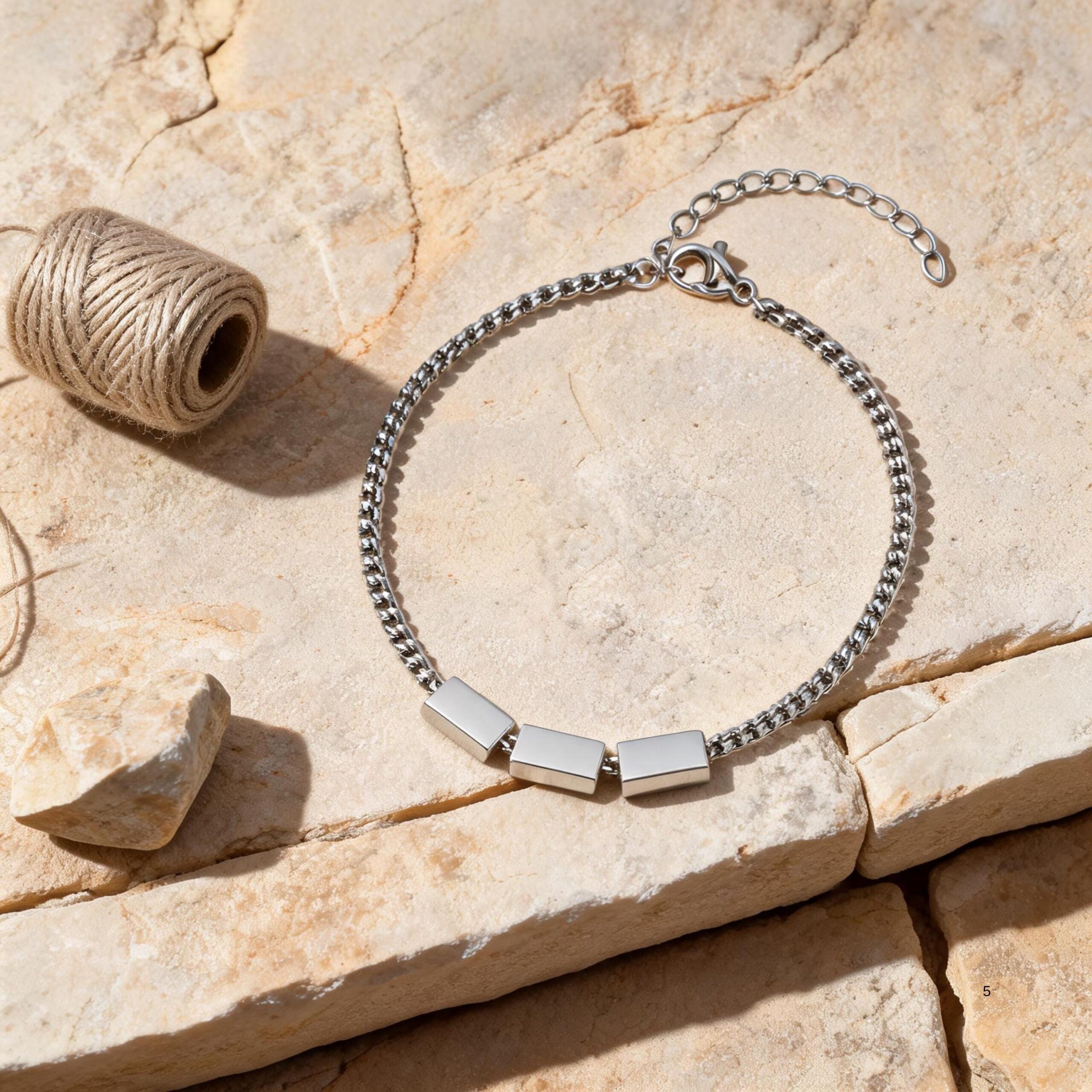 Personalized Hebrew Name Bracelet for Men, Stainless Steel Dad Gift Personalized Hebrew Name Bracelet for Men, Stainless Steel Dad Gift
