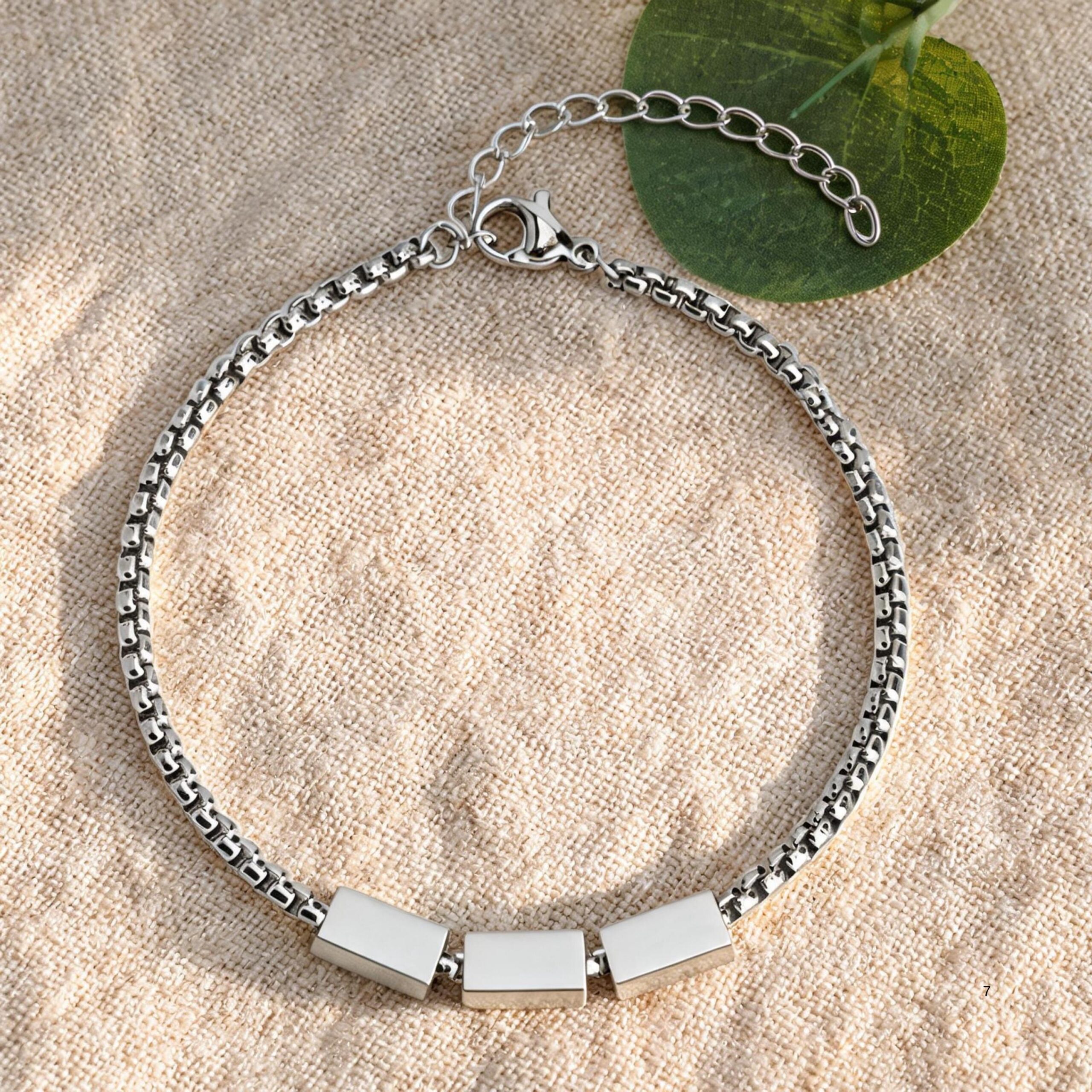 Personalized Hebrew Name Bracelet for Men, Stainless Steel Dad Gift Personalized Hebrew Name Bracelet for Men, Stainless Steel Dad Gift