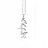 Personalized Hebrew Name Necklace, Sterling Silver or Gold-Plated Pendant, Bat Mitzvah Gift - handmade in Israel