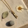 Personalized Hebrew Name Necklace, Sterling Silver or Gold-Plated Pendant, Bat Mitzvah Gift - handmade in Israel