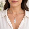 Israel Map Necklace Sterling Silver, Star of David, No Other Country or Custom Engraving - handmade in Israel