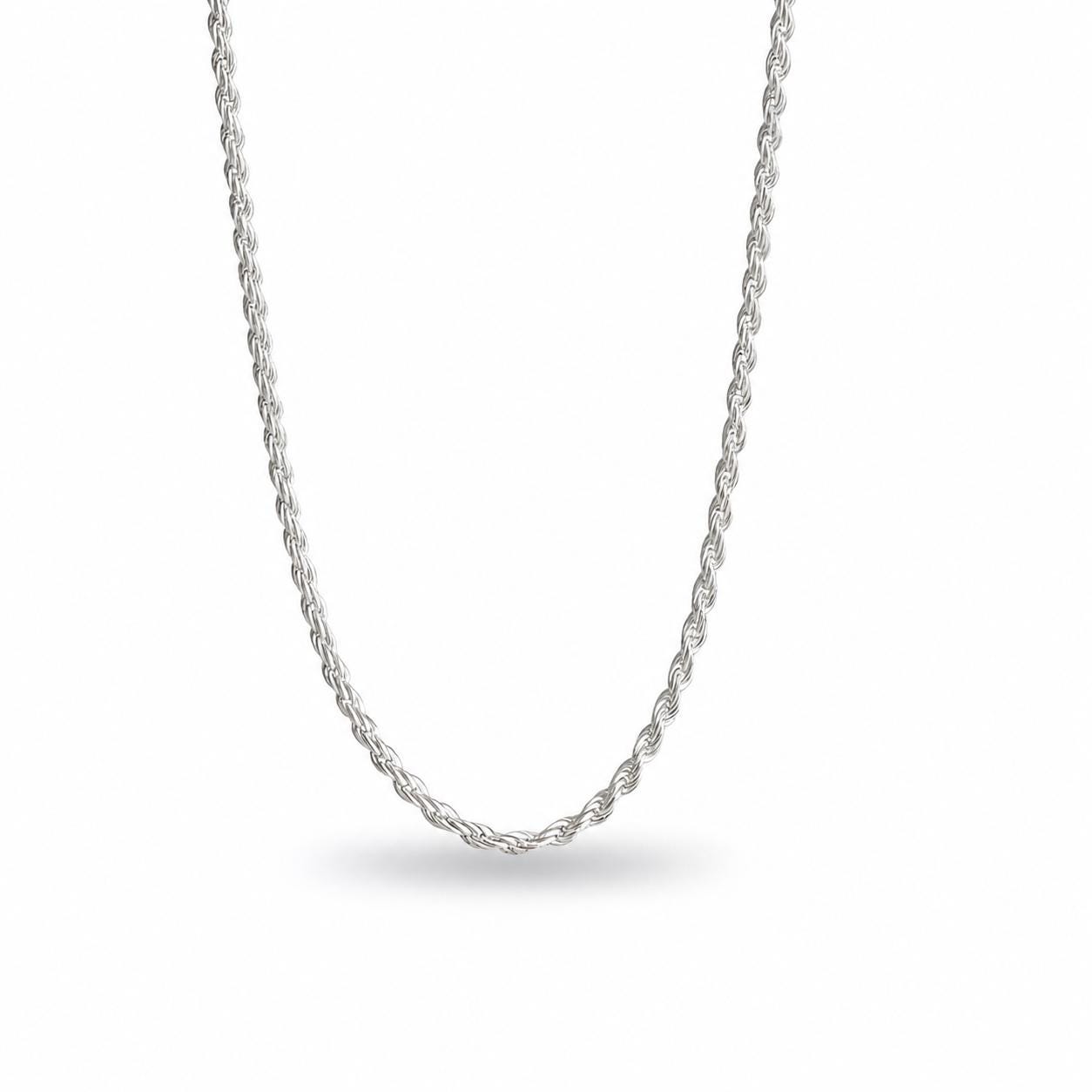 Sterling Silver Chain Only, Box, Rolo, Figaro, Cuban, Paperclip or Rope Sterling Silver Chain Only, Box, Rolo, Figaro, Cuban, Paperclip or Rope