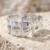 Personalized Hebrew name ring, handmade in Israel