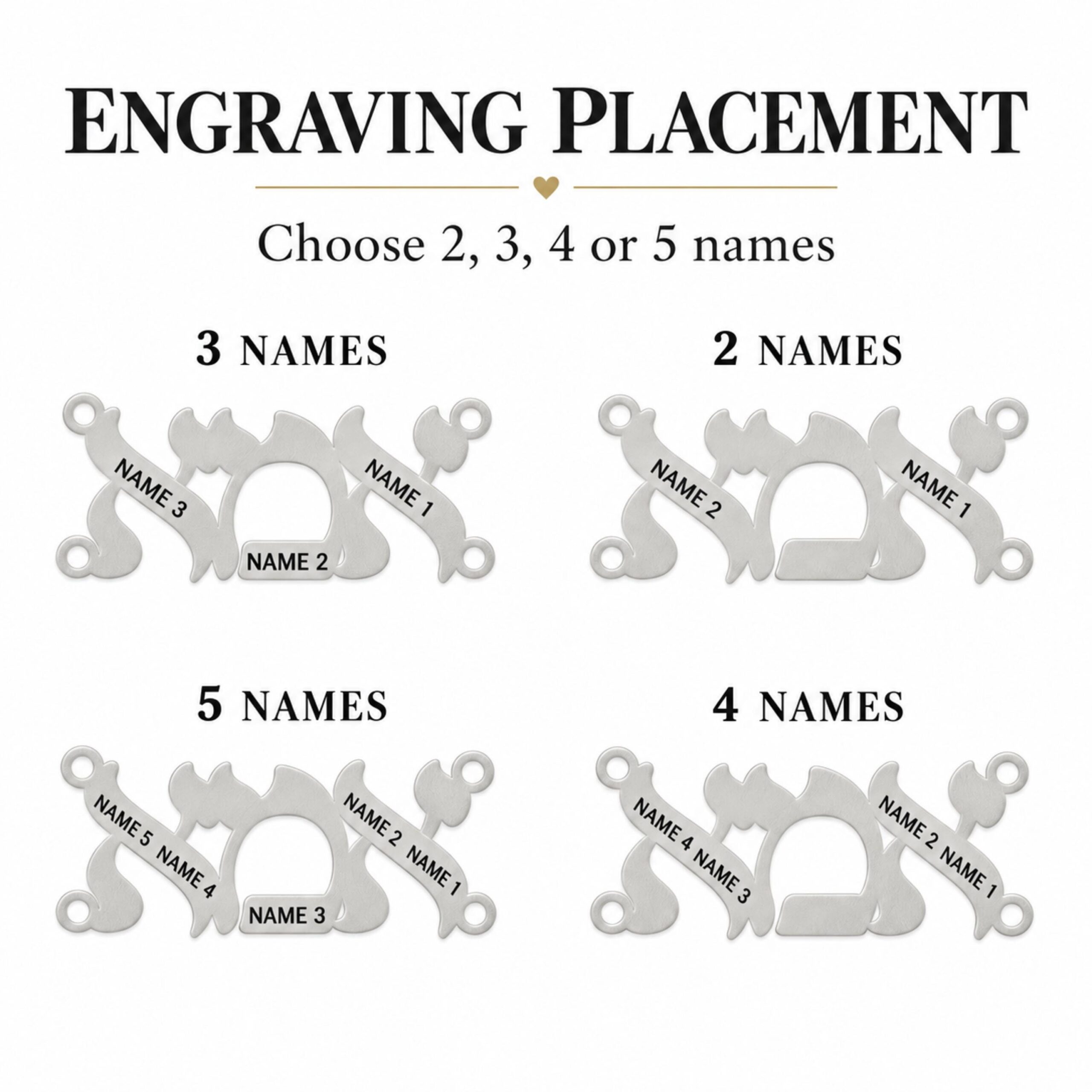 Hebrew Mama Necklace Sterling Silver, Ima Pendant Engraved with Kids Names, 32mm Hebrew Mama Necklace Sterling Silver, Ima Pendant Engraved with Kids Names, 32mm